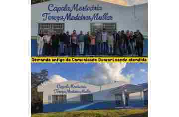 Nova Laranjeiras - Prefeito Fábio Entrega Chaves da Capela Mortuária para Rio Guarani